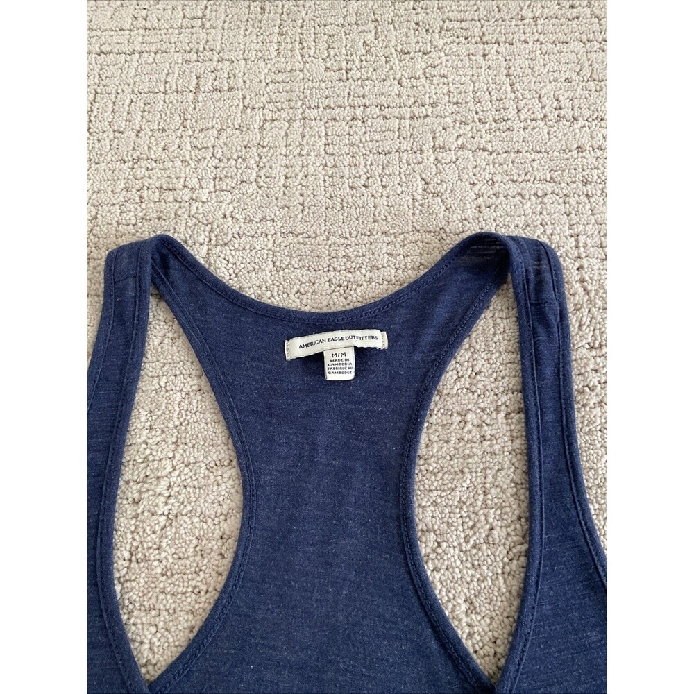 American Eagle Outfitters Tank Top, Women's Size Medium, Blue Button Up.EUC - Picture 4 of 14